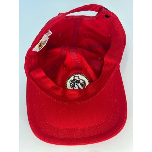 Buc-ee's Beaver Patch Ball Cap, Red & Yellow, Adjustable, Mascot - Picture 7 of 7